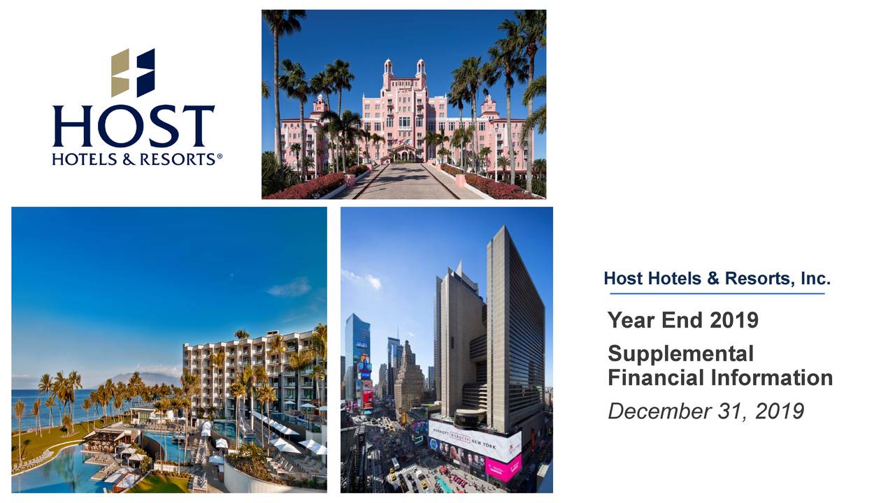 Host Hotels & Resorts, Inc. 2019 Q4 - Results - Earnings Call ...