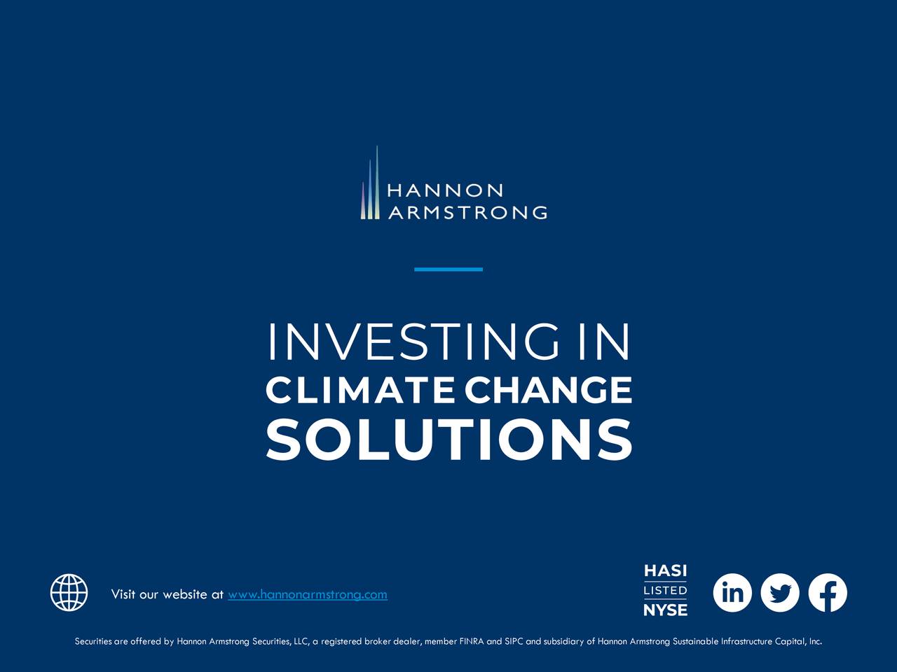 Hannon Armstrong Sustainable Infrastructure Capital, Inc. 2020 Q1