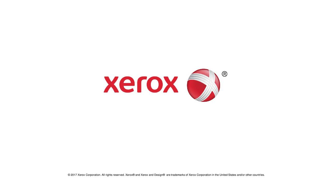 Xerox Corporation 2017 Q1 - Results - Earnings Call Slides (NYSE:XRX ...