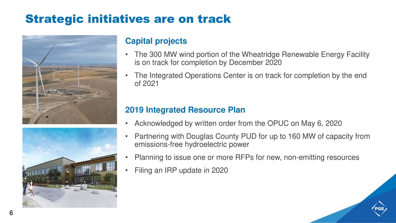 Portland General Electric Company 2020 Q2 Results Earnings Call