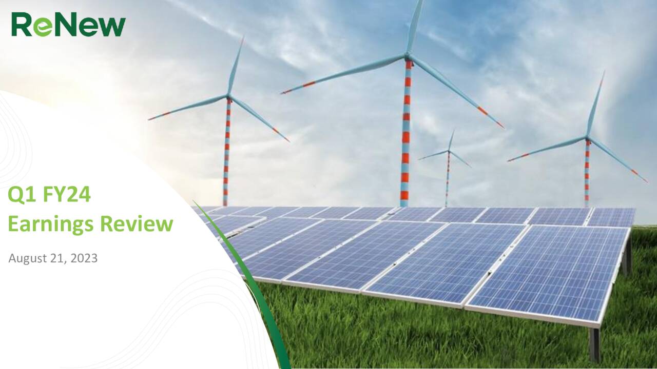 ReNew Energy Global Plc 2024 Q1 Results Earnings Call Presentation   1 