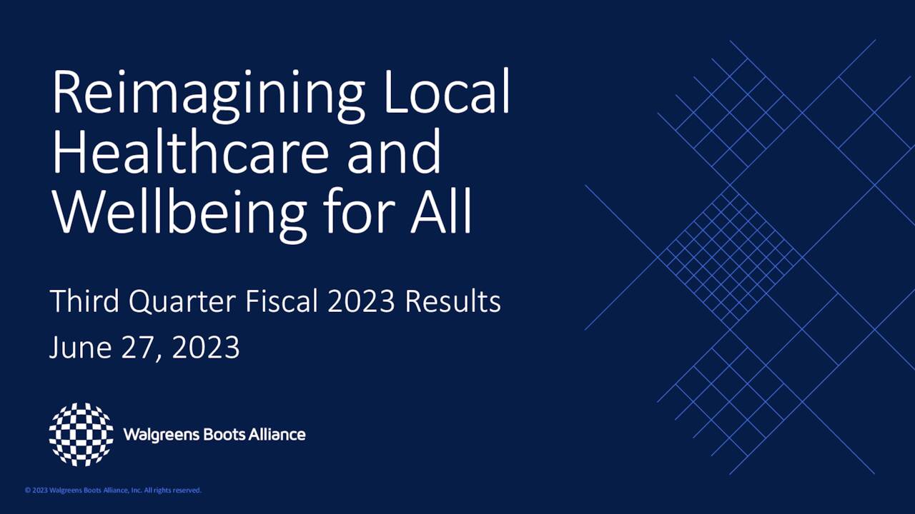 Walgreens Boots Alliance, Inc. 2023 Q3 Results Earnings Call