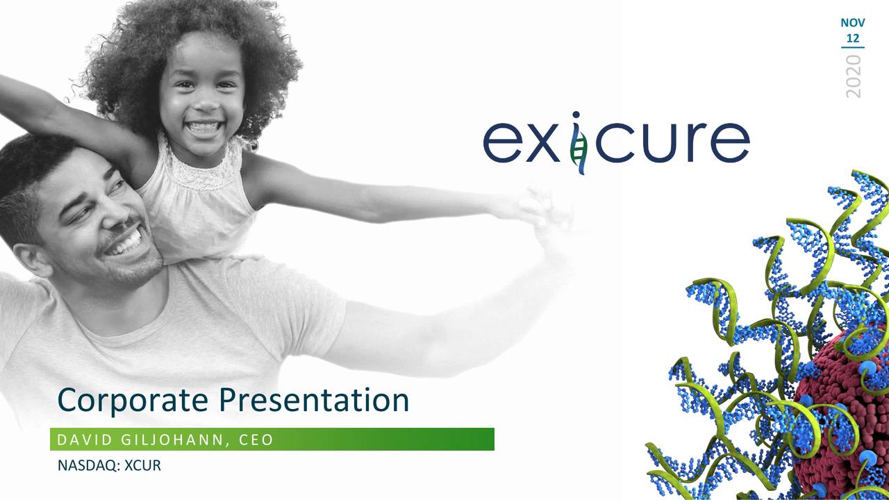 Exicure (XCUR) Investor Presentation - Slideshow (NASDAQ:XCUR ...