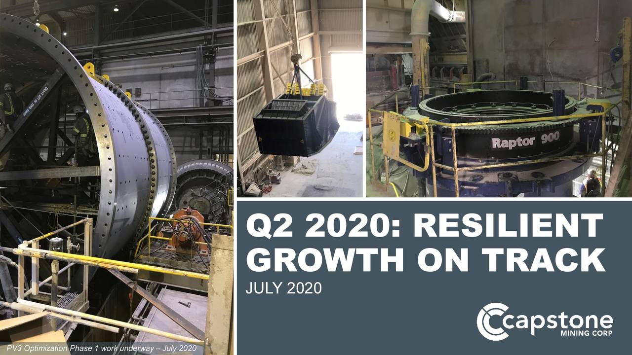Capstone Mining Corp. 2020 Q2 Results Earnings Call Presentation