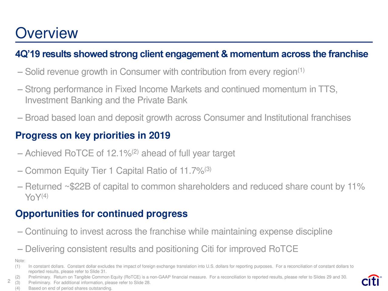 Citigroup Inc. 2020 Q4 Results Earnings Call Presentation (NYSEC