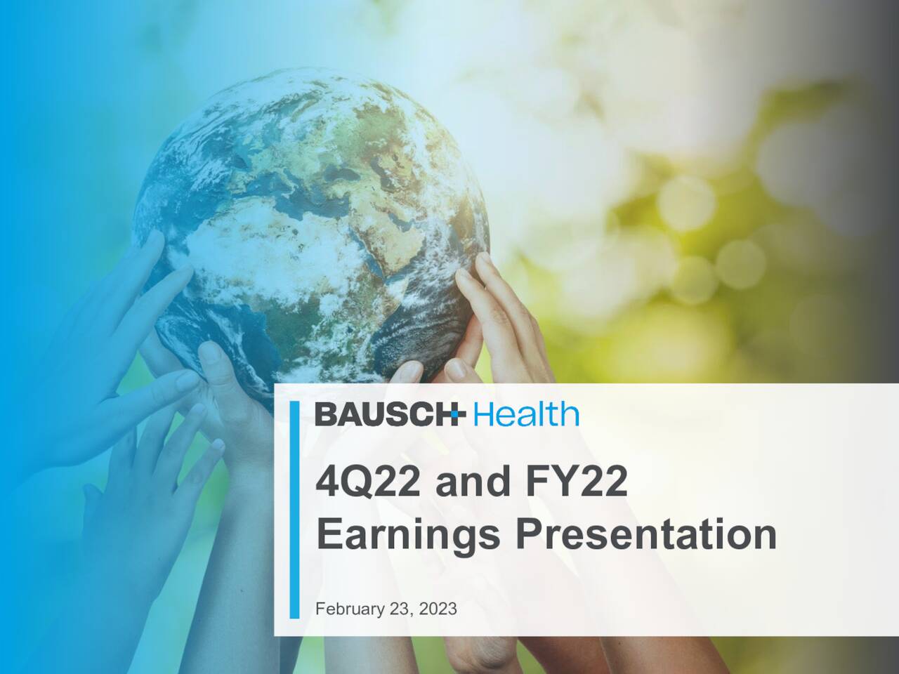 Bausch Health Companies Inc. 2022 Q4 - Results - Earnings Call ...