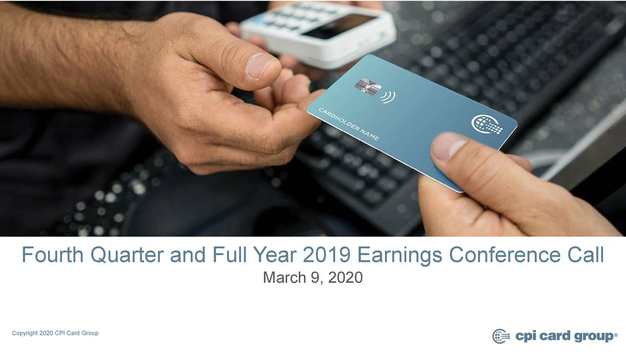 Fourth Quarter and Full Year 2019 Earnings Conference Call