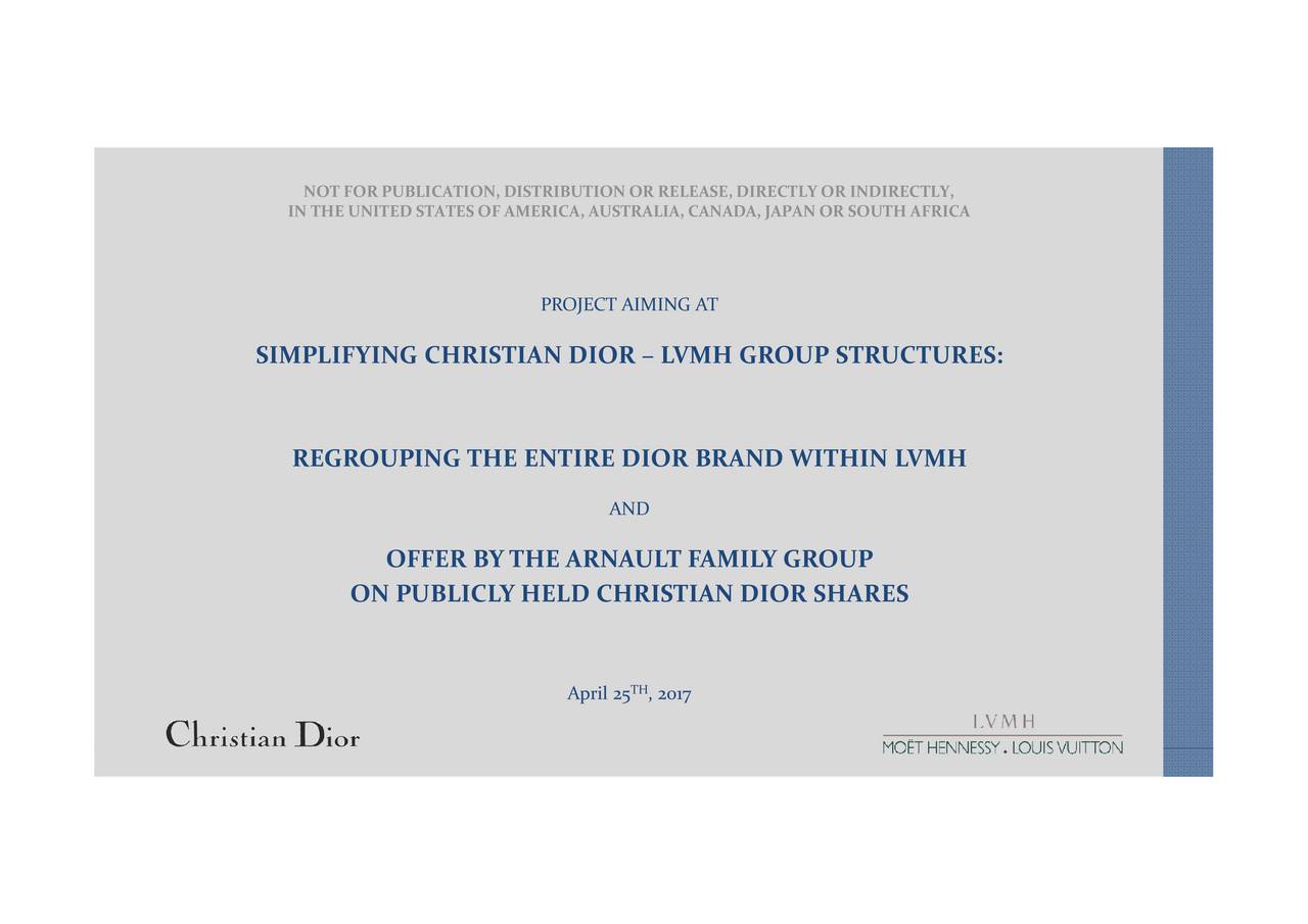 Louis Vuitton (LVMHF) To Take Control Of Christian Dior (CHDRF) In $13.1B  Deal - Slideshow (OTCMKTS:LVMHF)