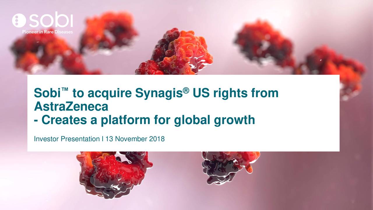 Swedish Orphan Biovitrum Acquires Synagis U.S. Rights (OTCMKTSBIOVF