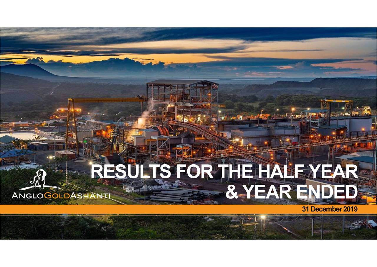 AngloGold Ashanti Limited 2019 Q4 - Results - Earnings Call ...