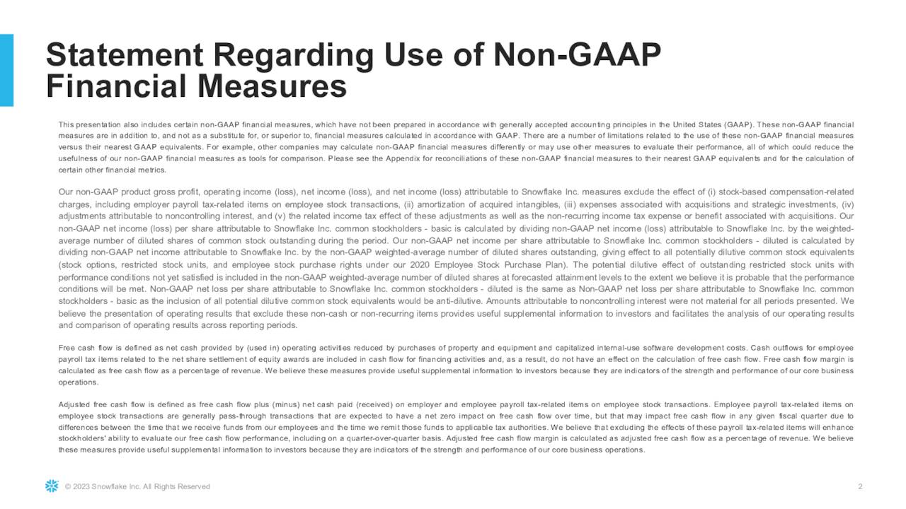 Snowflake Inc. 2024 Q2 Results Earnings Call Presentation (NYSE
