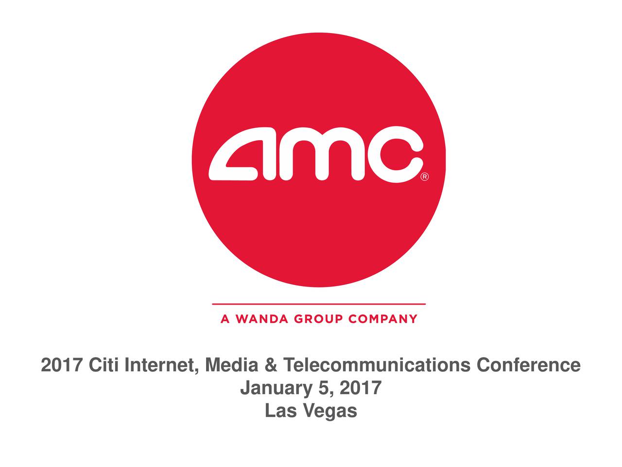 AMC Entertainment Holdings (AMC) presents at Citi's Media