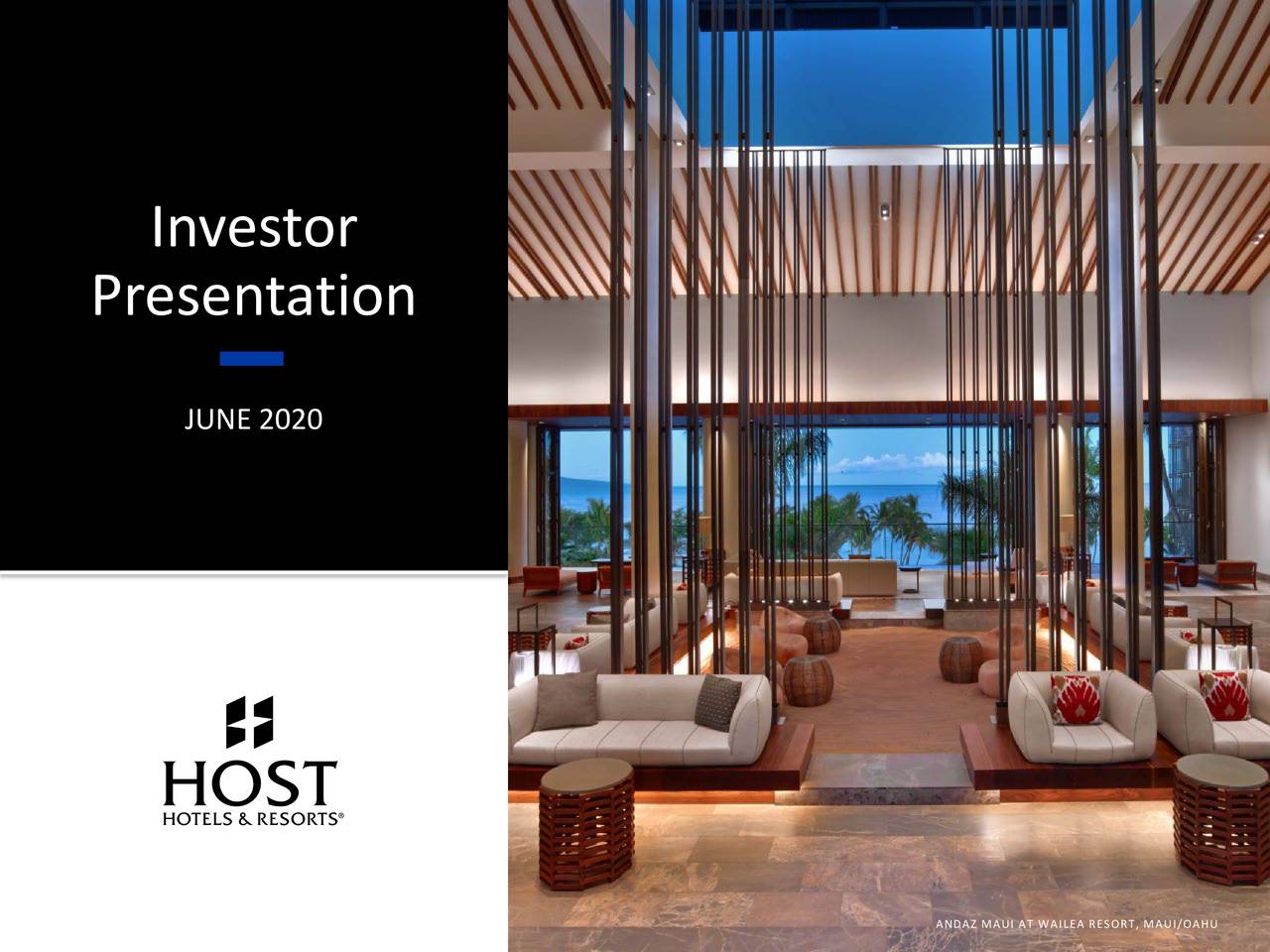 Host Hotels & Resorts (HST) Investor Presentation - Slideshow (NYSE:HST) | Seeking Alpha