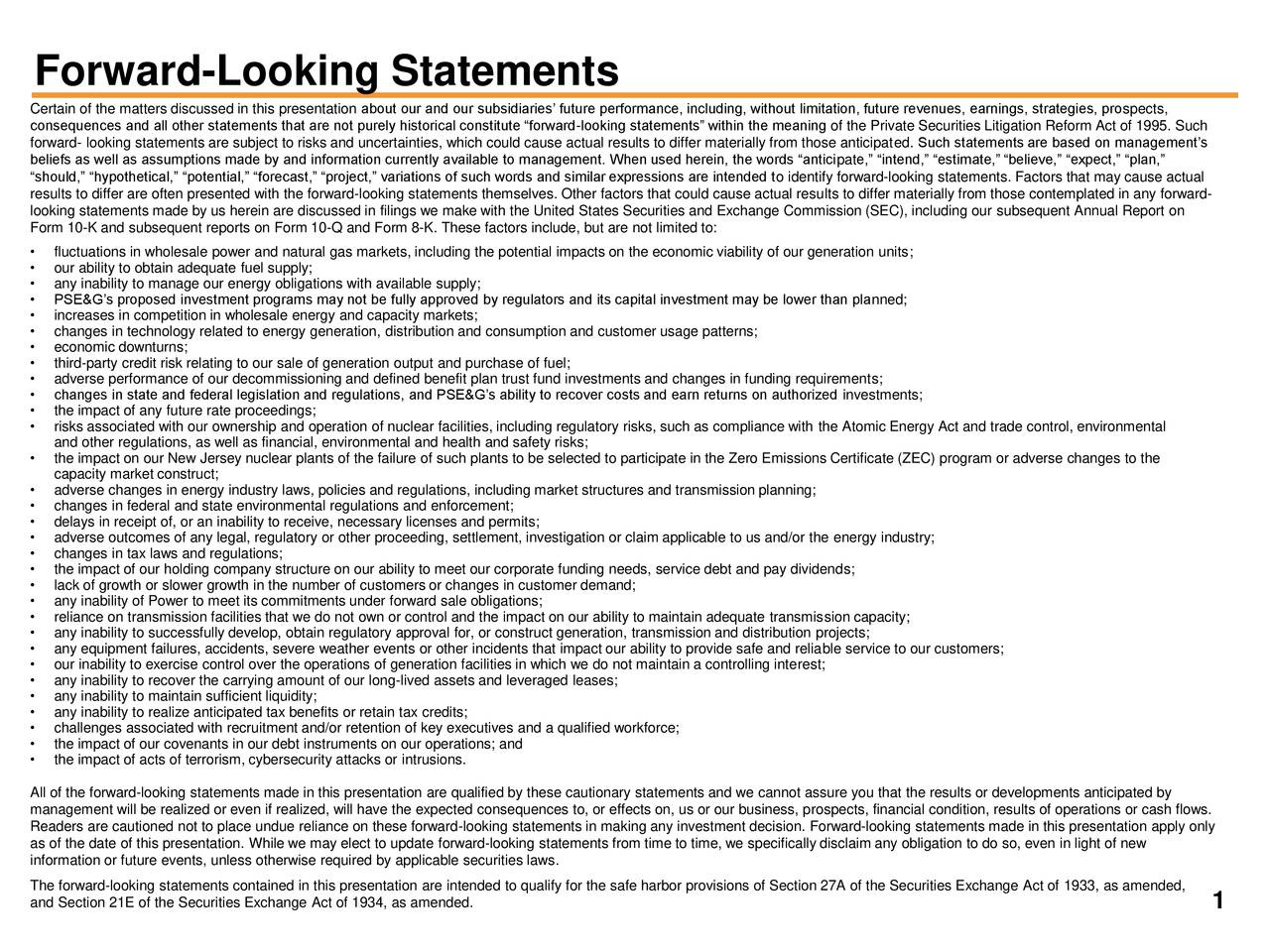 Public Service Enterprise Group Inc. 2018 Q4 Results Earnings Call Slides (NYSEPEG