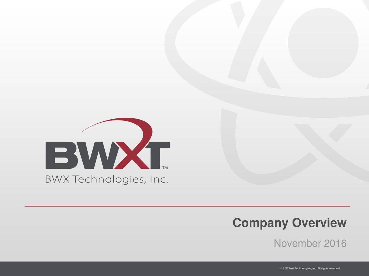 BWX Technologies (BWXT)Presents At 17th Annual CJS Securities