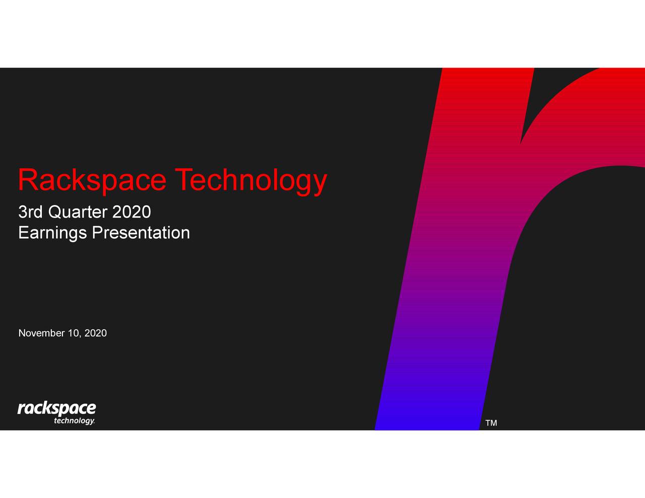 Rackspace Technology, Inc. 2020 Q3 Results Earnings Call