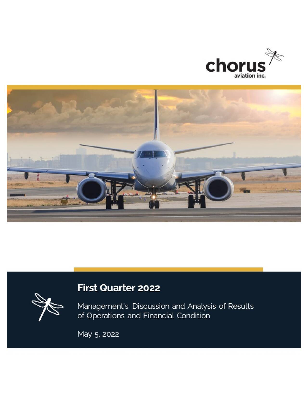 Chorus Aviation Inc. 2022 Q1 Results Earnings Call Presentation