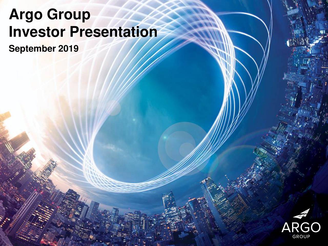 Argo Group (ARGO) Investor Presentation Slideshow (NYSEARGODEFUNCT