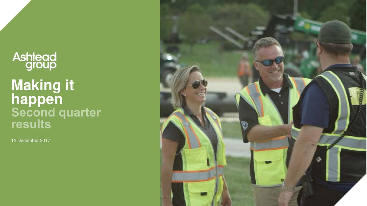 Ashtead Group PLC ADR 2017 Q2 Results Earnings Call Slides (OTCMKTS