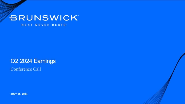 Brunswick Corporation 2024 Q2 - Results - Earnings Call Presentation ...