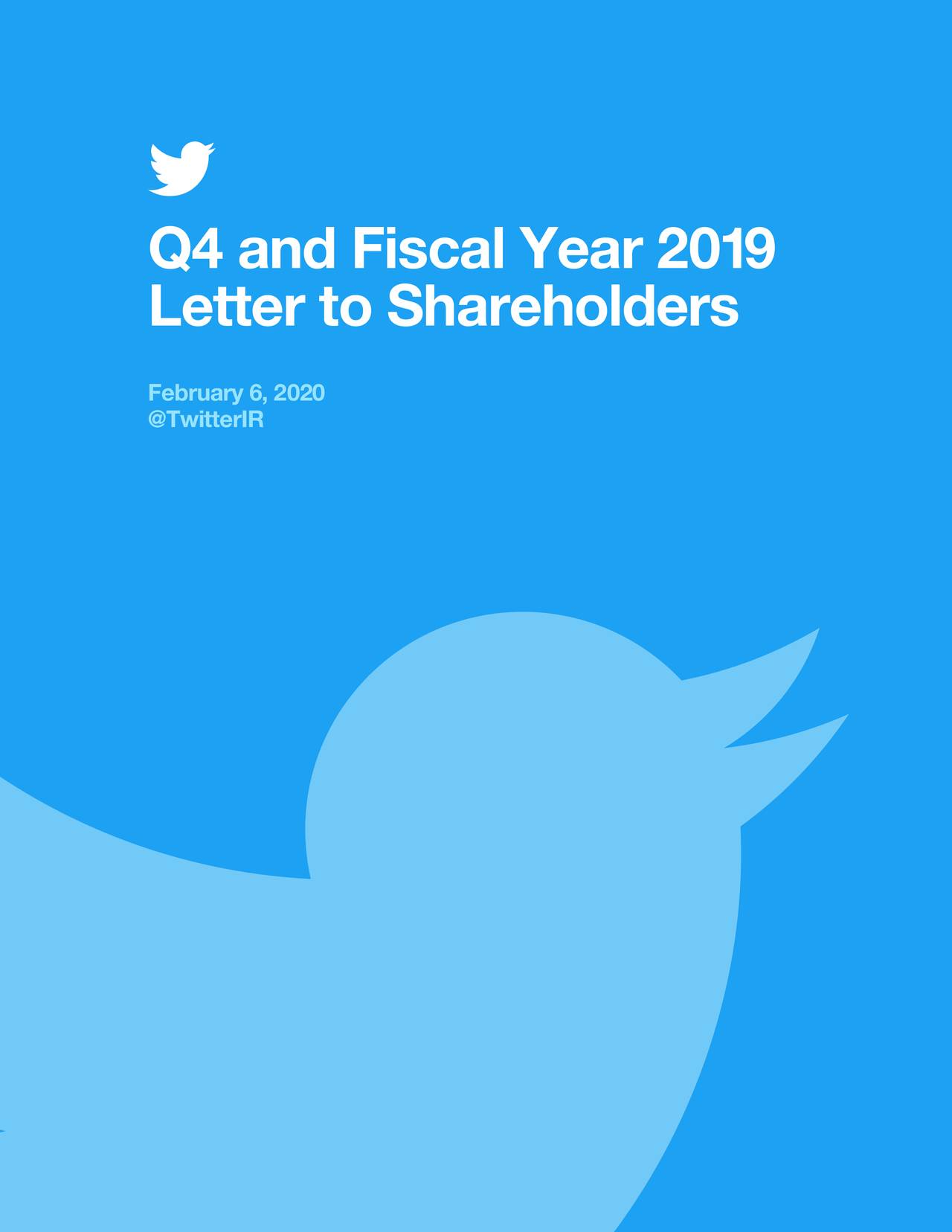 Twitter, Inc. 2019 Q4 - Results - Earnings Call Presentation (Private ...