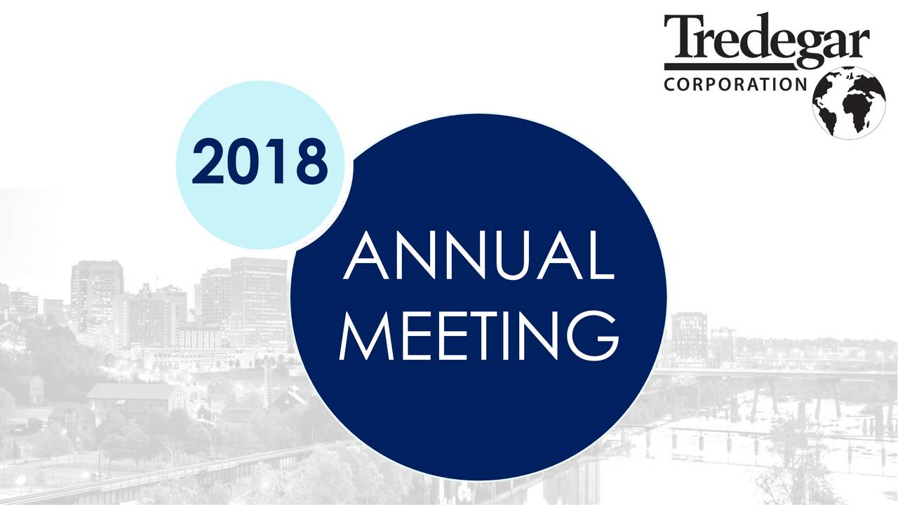 Tredegar (TG) Investor Presentation Slideshow (NYSETG) Seeking Alpha