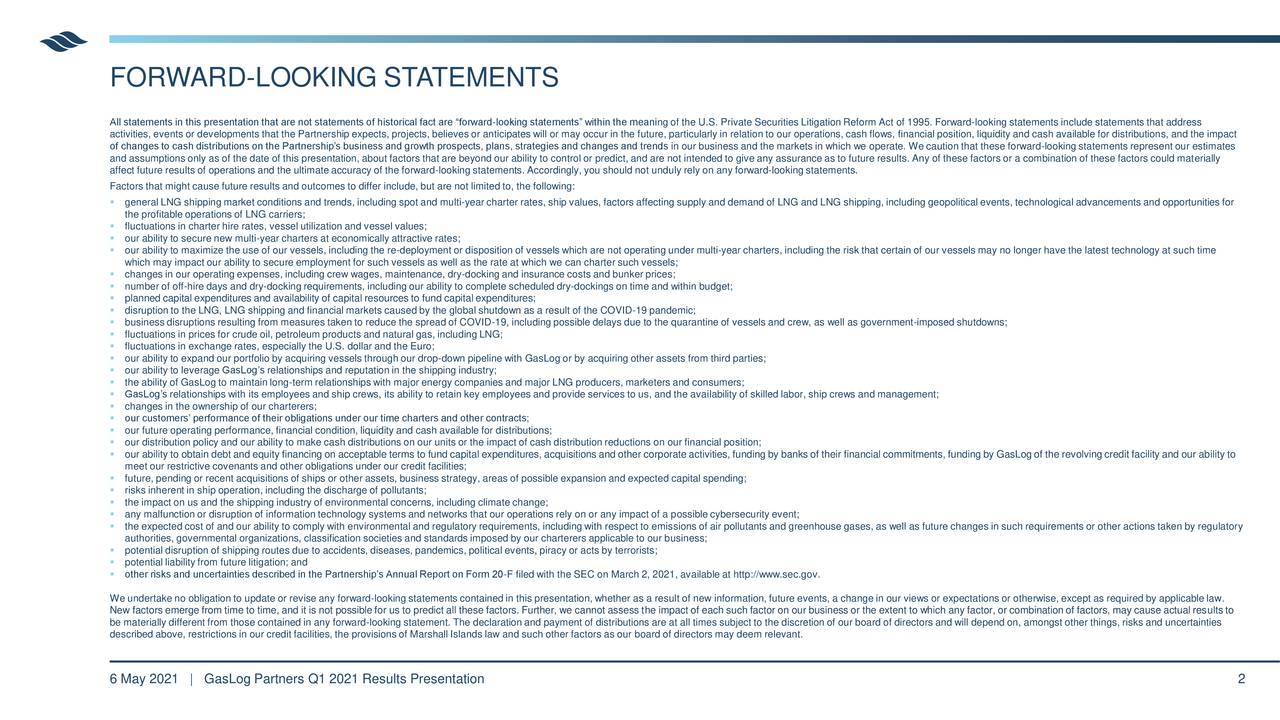 FORWARD-LOOKING STATEMENTS