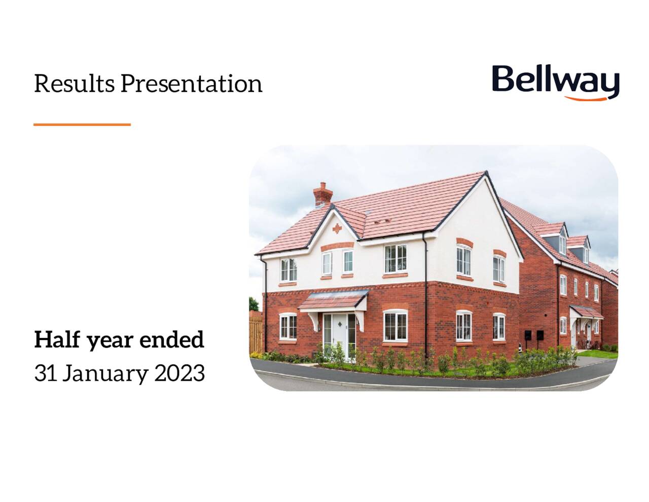 Bellway p.l.c. 2023 Q1 Results Earnings Call Presentation (OTCMKTS