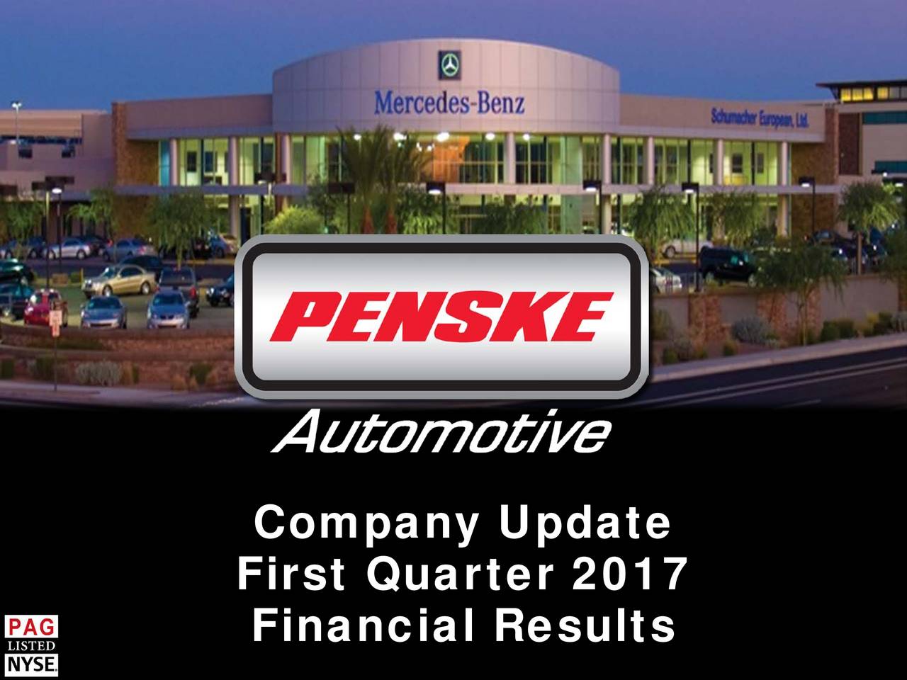 Penske Automotive Group, Inc. 2017 Q1 - Results - Earnings Call Slides ...