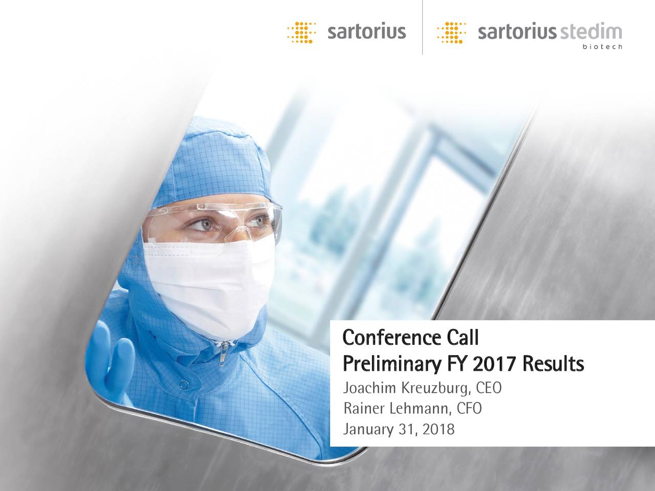 Sartorius Stedim Biotech 2017 Q4 - Results - Earnings Call Slides ...