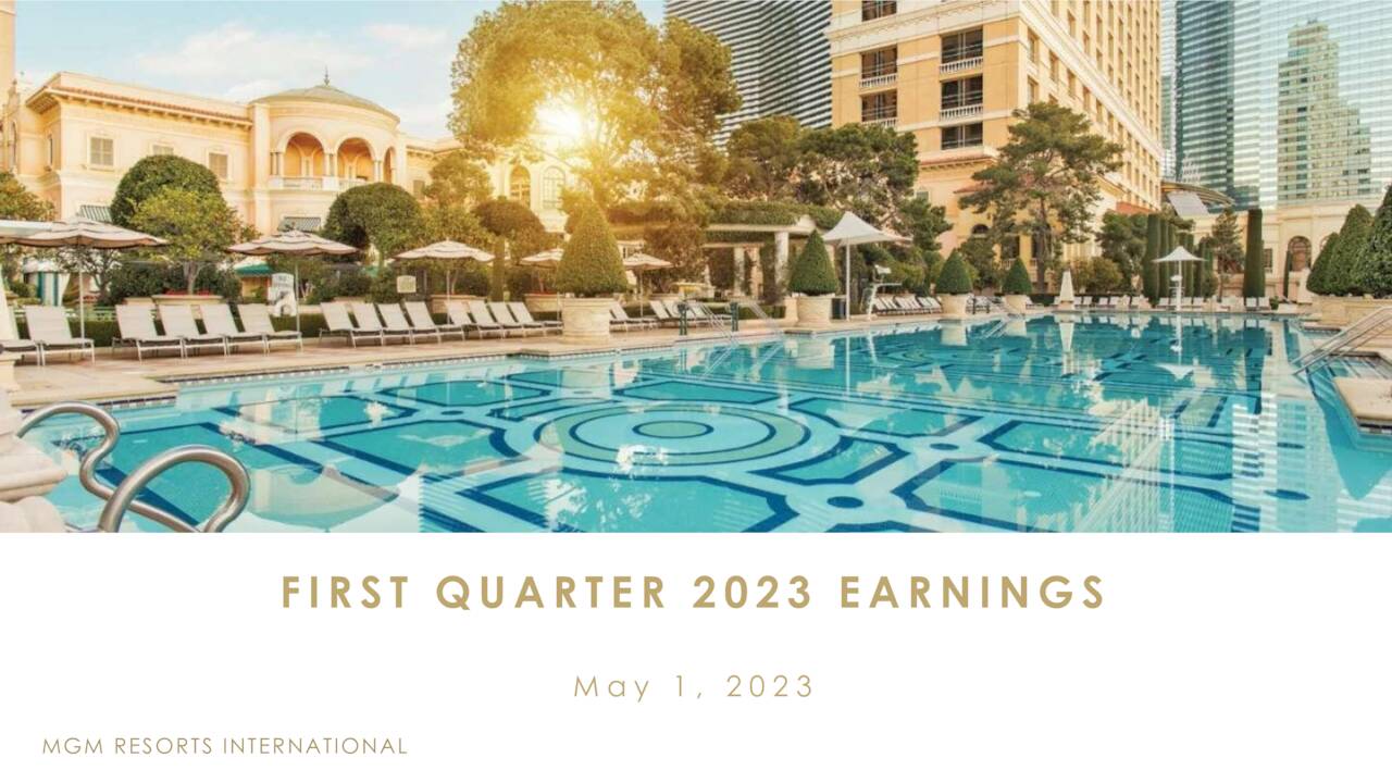 FIRST QUARTER 2023 EARNINGS