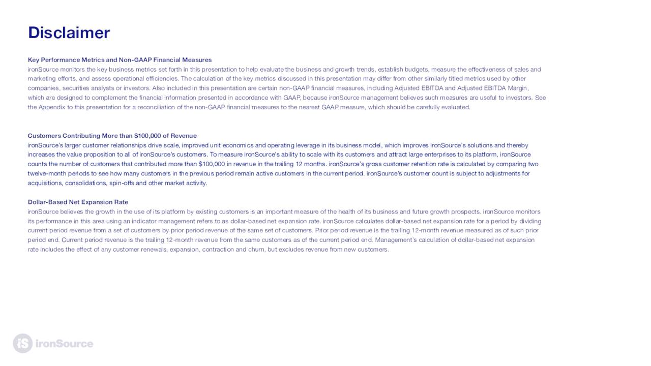 ironSource Ltd. 2022 Q2 Results Earnings Call Presentation (NYSEU) Seeking Alpha