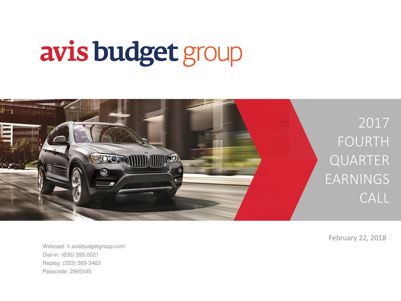 Avis Budget Group, Inc. 2017 Q4 - Results - Earnings Call Slides ...