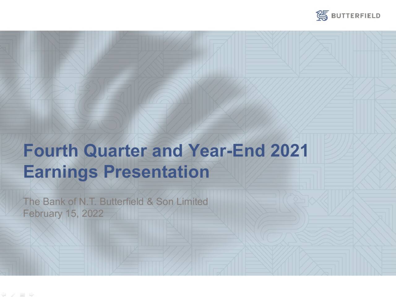 The Bank Of Nt Butterfield And Son Limited 2021 Q4 Results Earnings Call Presentation Nyse 2436