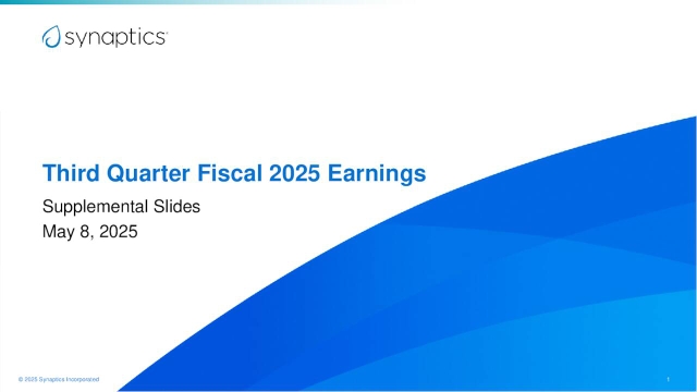 Synaptics Incorporated 2025 Q3 - Results - Earnings Call Presentation ...