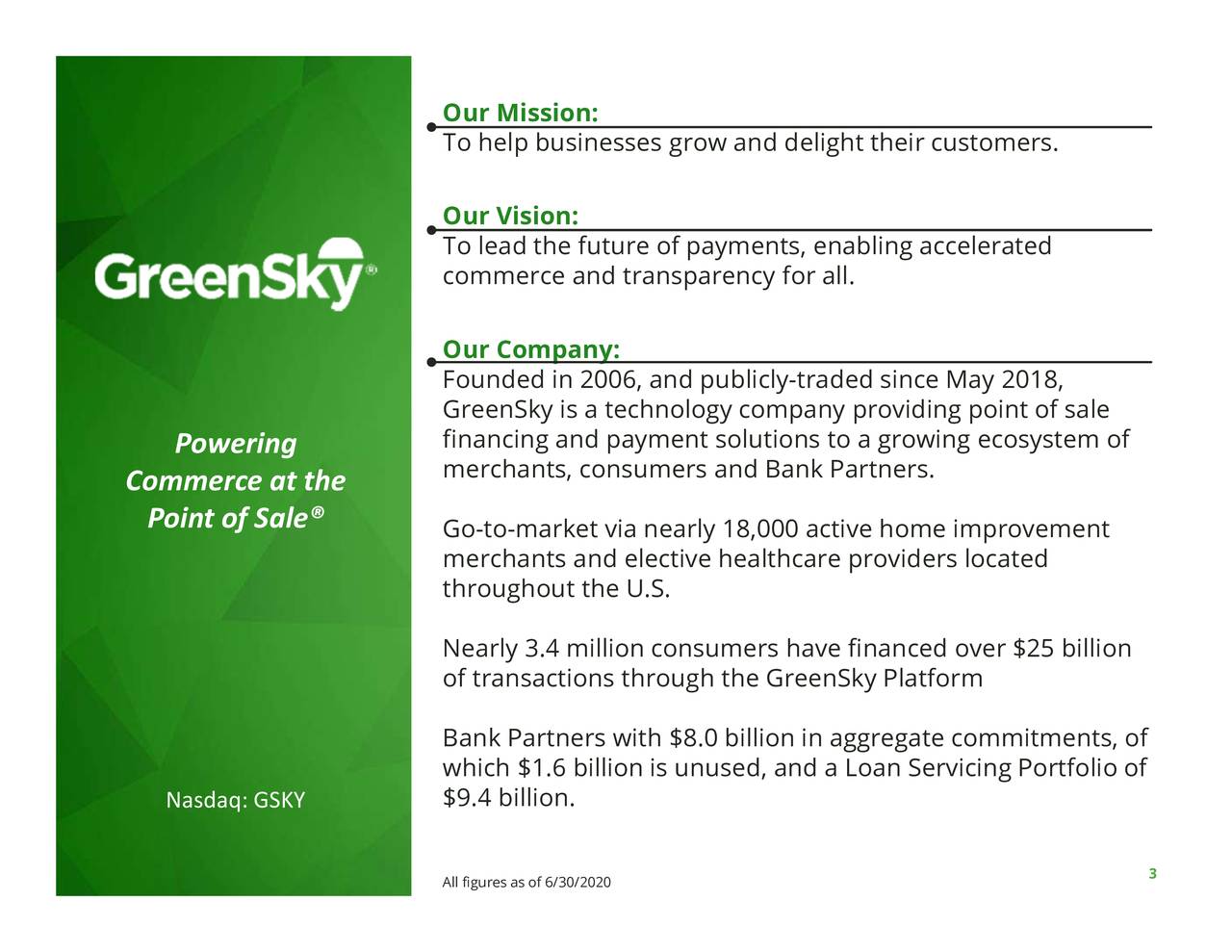 GreenSky, Inc. 2020 Q2 - Results - Earnings Call Presentation (NYSE:GS ...