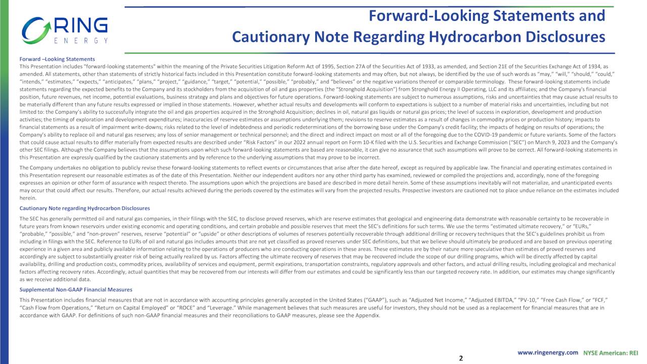 Forward-Looking Statements and