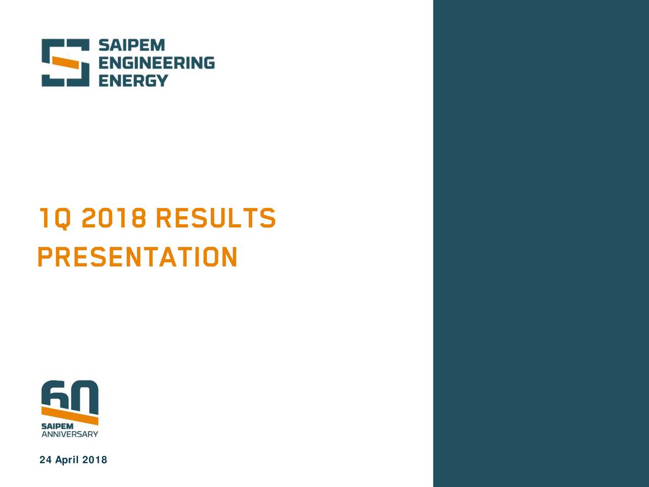 Saipem S.p.A. ADR 2018 Q1 - Results - Earnings Call Slides (OTCMKTS ...