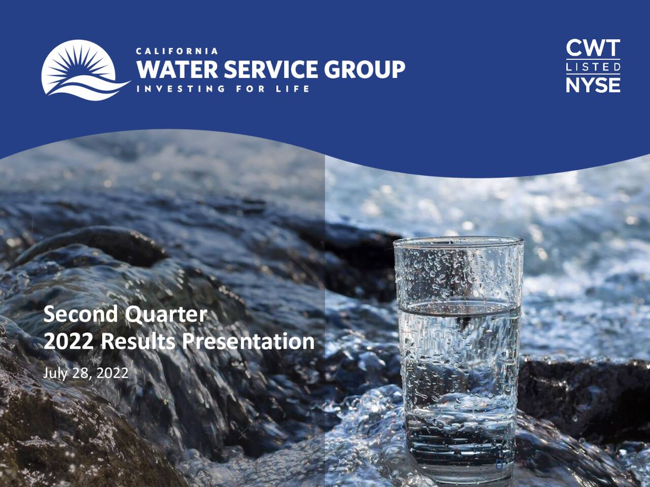 California Water Service Group 2022 Q2 Results Earnings Call