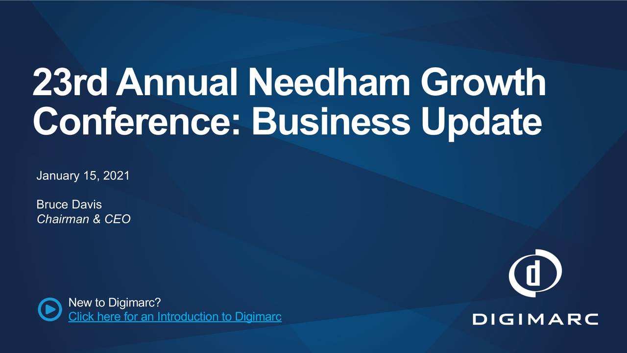 Digimarc (DMRC) Presents At 23rd Annual Needham Growth Conference