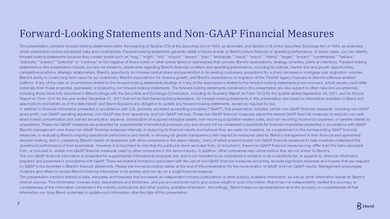 Blend Labs, Inc. 2021 Q4 Results Earnings Call Presentation (NYSEBLND) Seeking Alpha