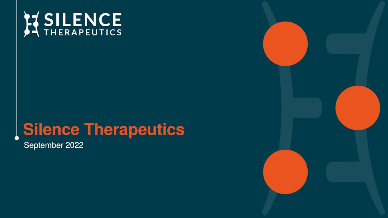 Silence Therapeutics (SLN) Investor Presentation - Slideshow (NASDAQ ...