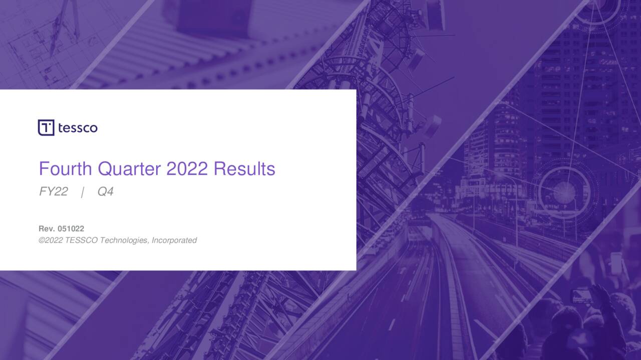 TESSCO Technologies Incorporated 2022 Q4 Results Earnings Call