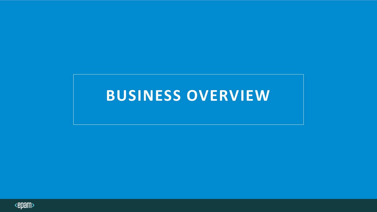BUSINESS OVERVIEW
