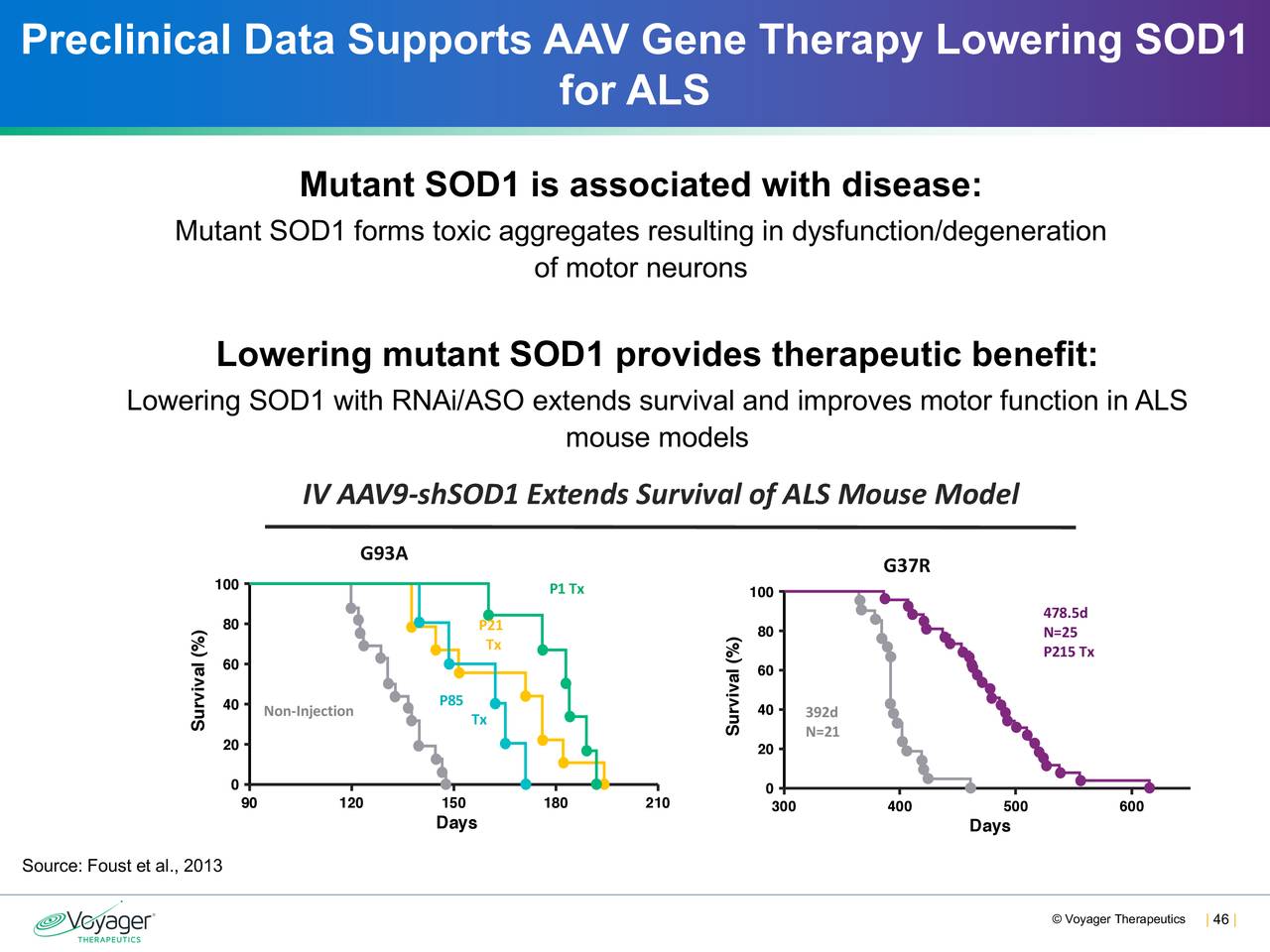 Preclinical Data Supports AAV Gene Therapy Lowering SOD1