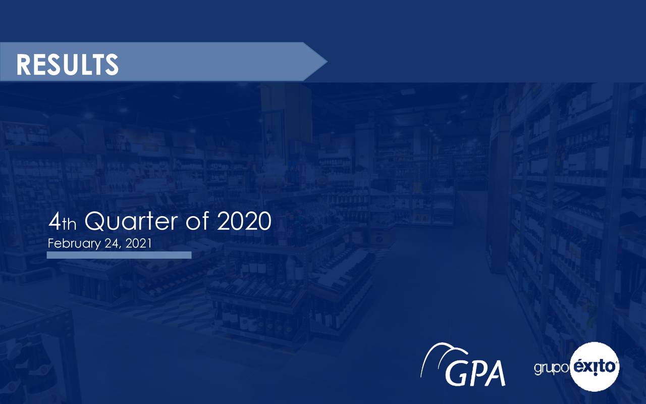 Companhia Brasileira de Distribuição 2020 Q4 Results Earnings Call Presentation (NYSECBD Companhia Brasileira de Distribuição 2020 Q4 Results Earnings Call Presentation (NYSECBD