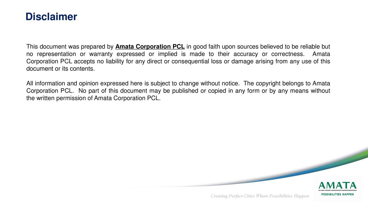 Amata Corporation Public Company Limited (AMCUF) Presents At