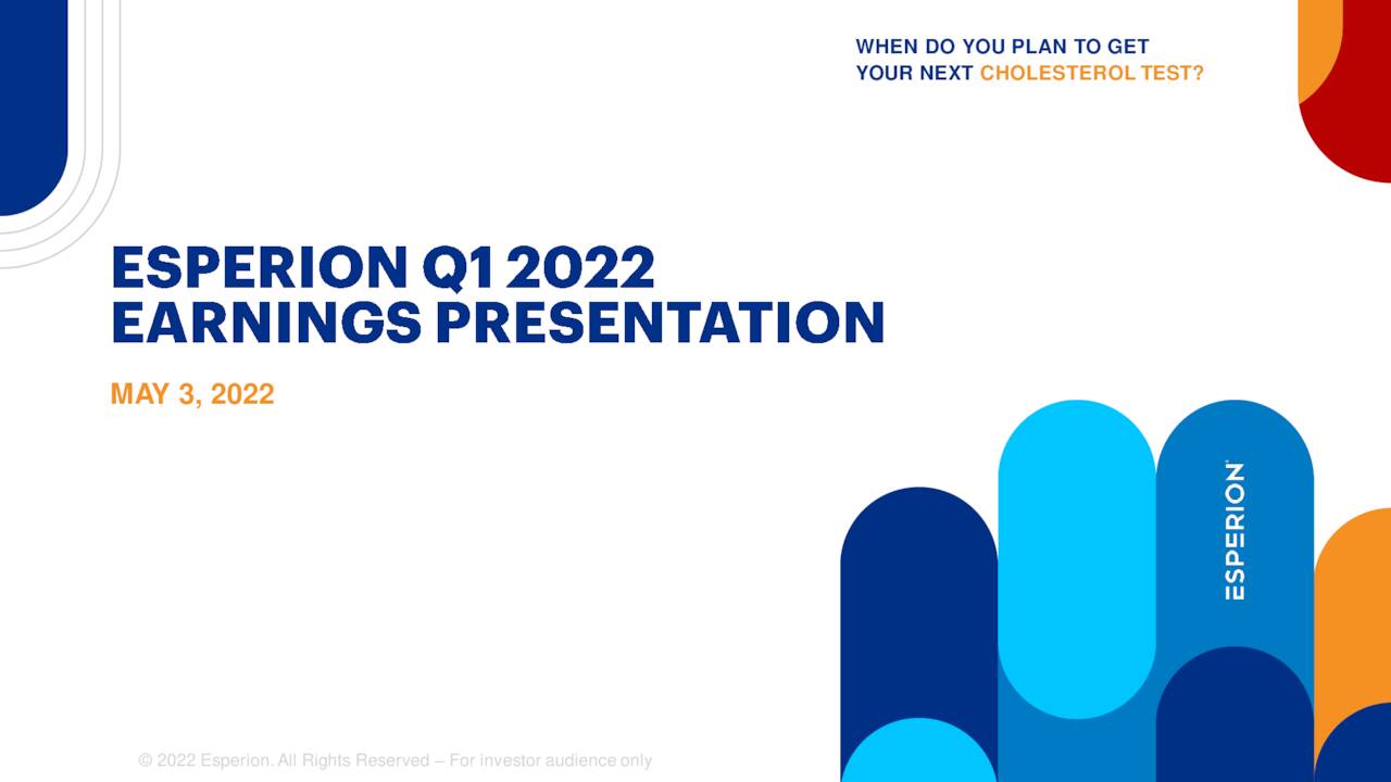 Esperion Therapeutics, Inc. 2022 Q1 - Results - Earnings Call ...