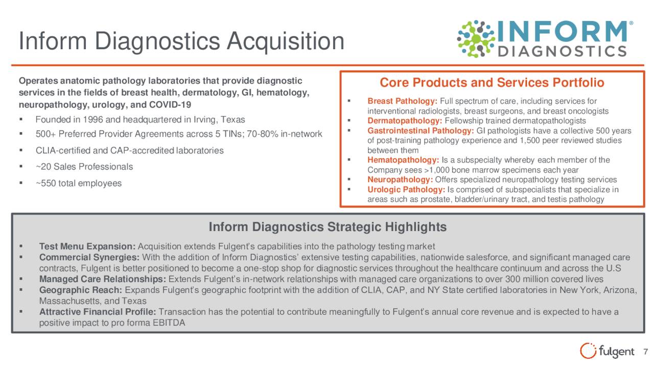 Inform Diagnostics Acquisition