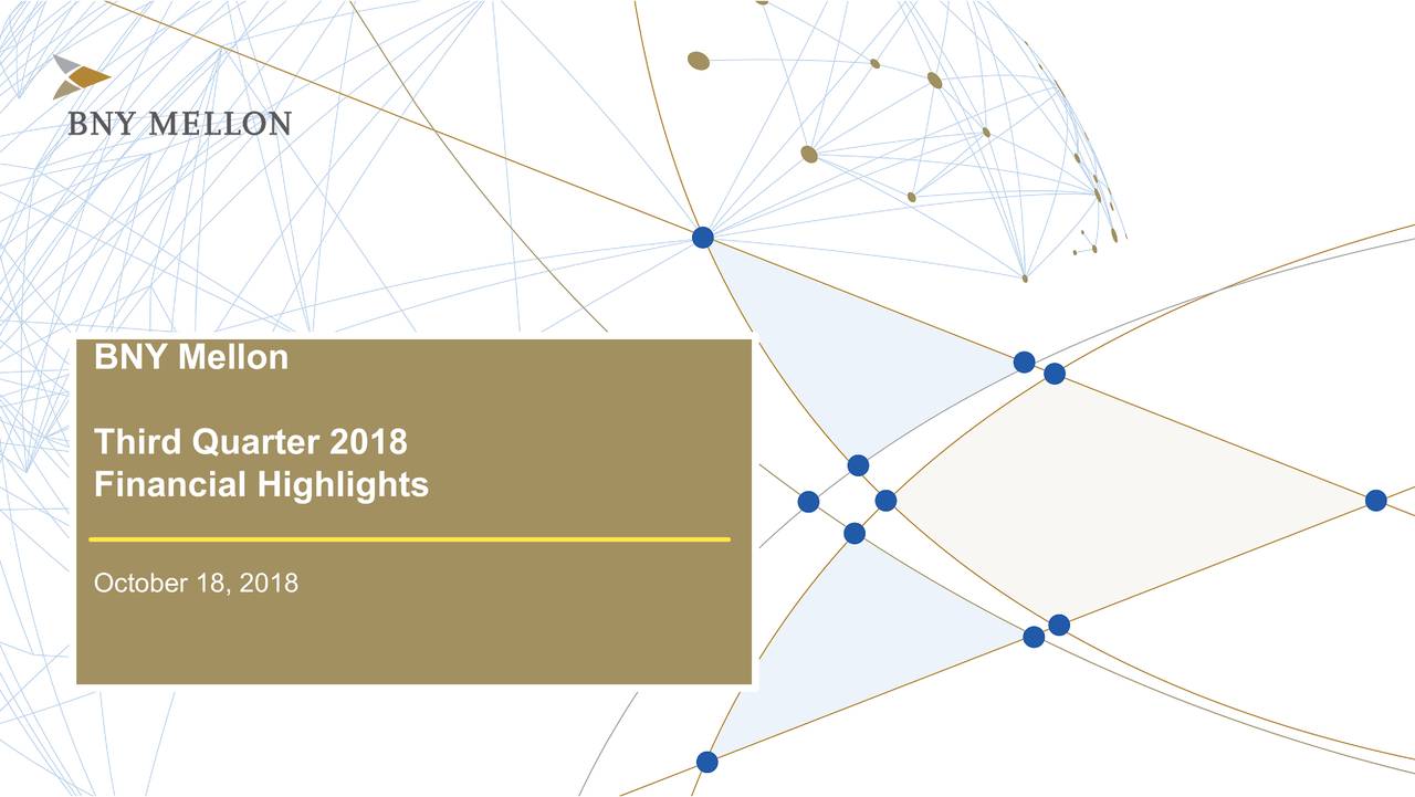 The Bank of New York Mellon Corporation 2018 Q3 Results Earnings